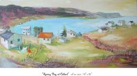 Spring Day at Calvert, Newfoundland, Canada, Oil 
on Canvas